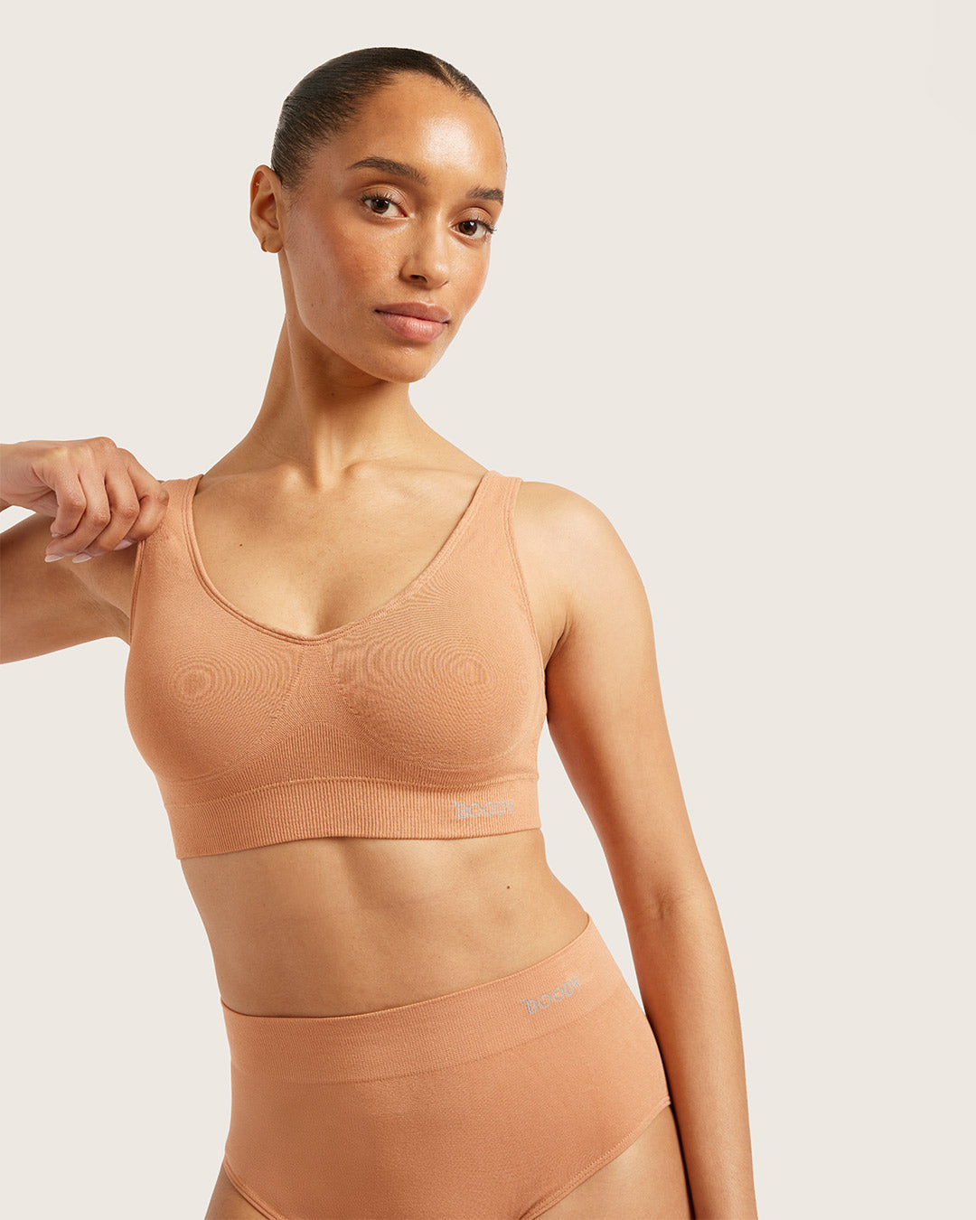 Boody Bamboo Padded Shaper Crop Bra - Image 3