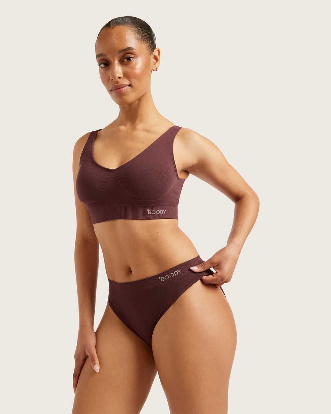 Boody Bamboo Padded Shaper Crop Bra - Image 12